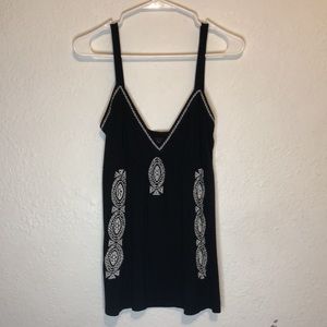INC International Concepts Black Flowy Tank